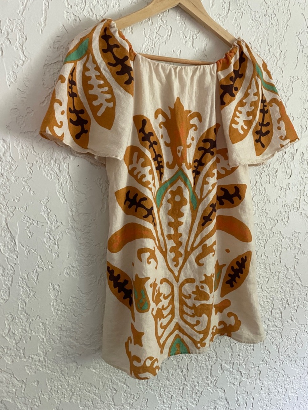 ZARA Floral Tropical Linen Cotton Dress - 11/12 - Picture 2 of 7